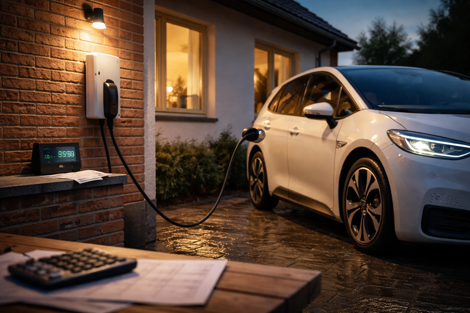 Så meget koster det faktisk at lade elbilen derhjemme