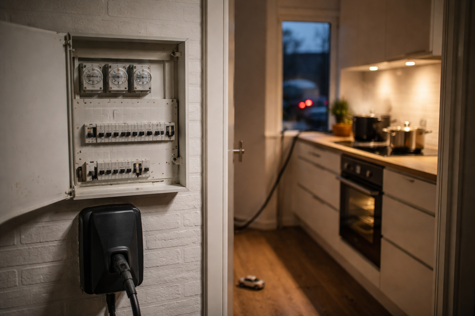 Lastbalancering til hjemmelader (min aften hvor alt sprang på én gang)